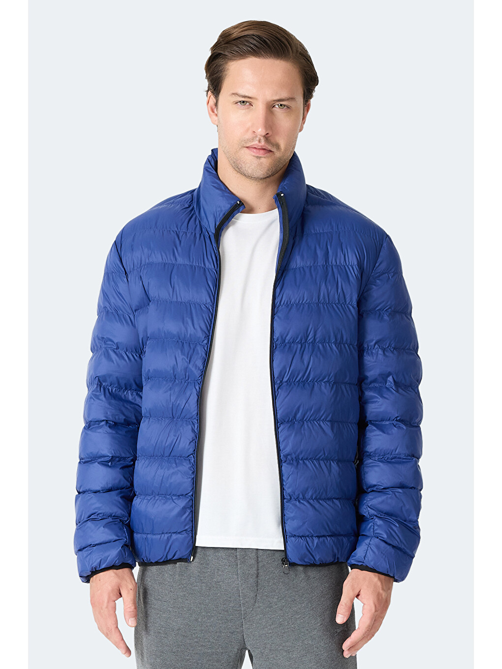 Braum Erkek Şişme Saks Mavi Mont & Kaban-5