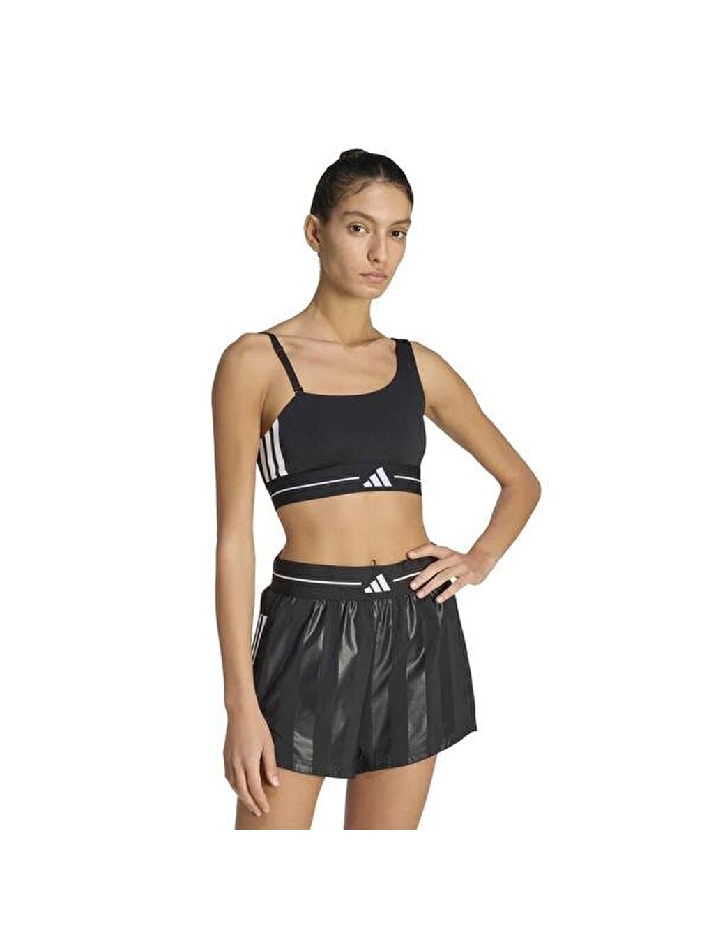 Q2 Hyperglam Ls Kadın Siyah Yuvarlak Yaka Sporcu Sütyeni-1