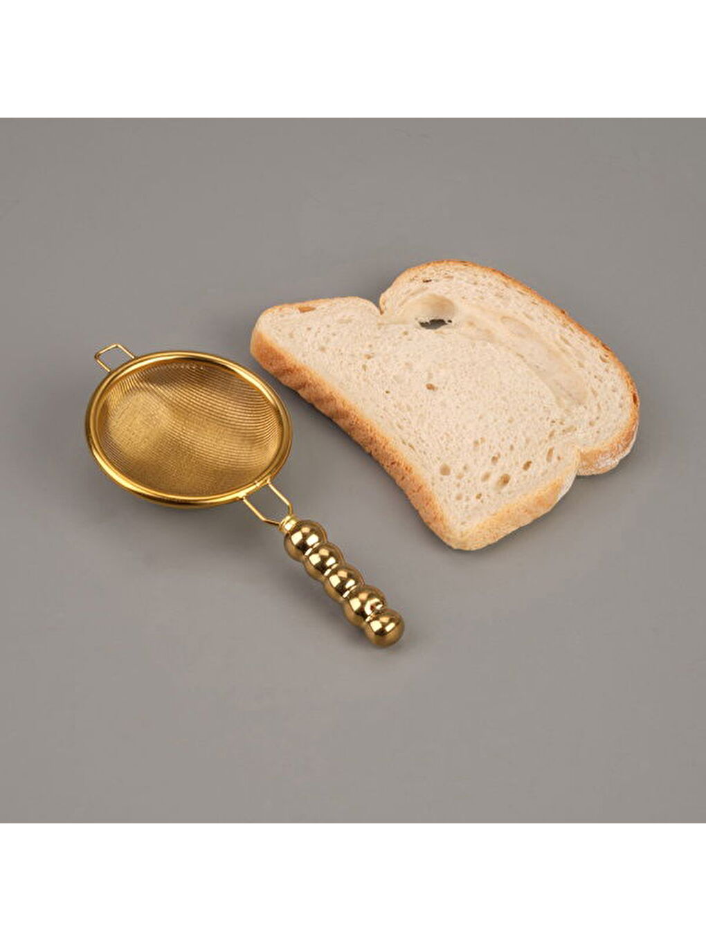 Sarı Çelik Çay Süzgeci - Gold-1