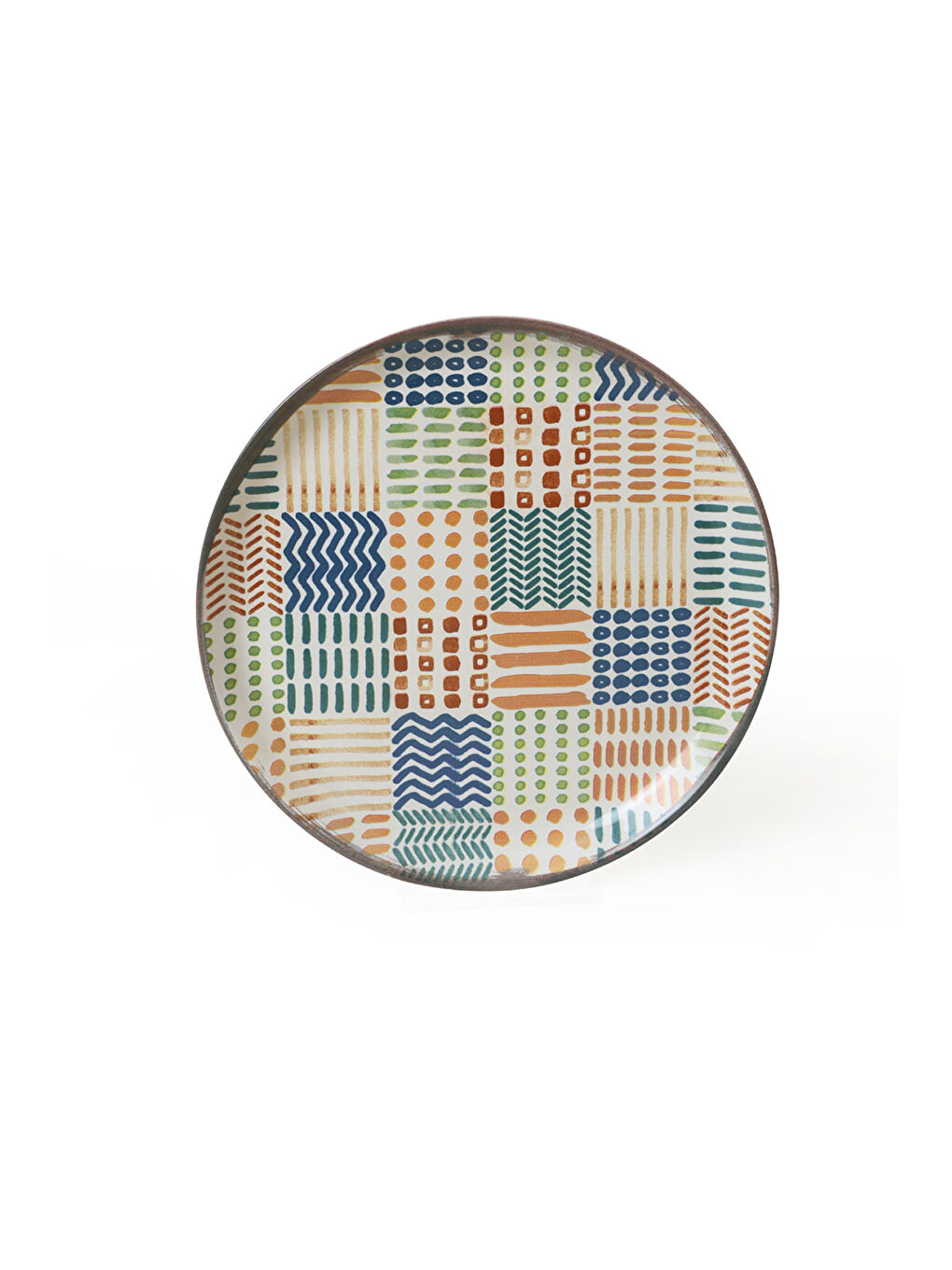 Karışık Etnik Hitit Pasta Tabağı 20 Cm 4 Adet-6