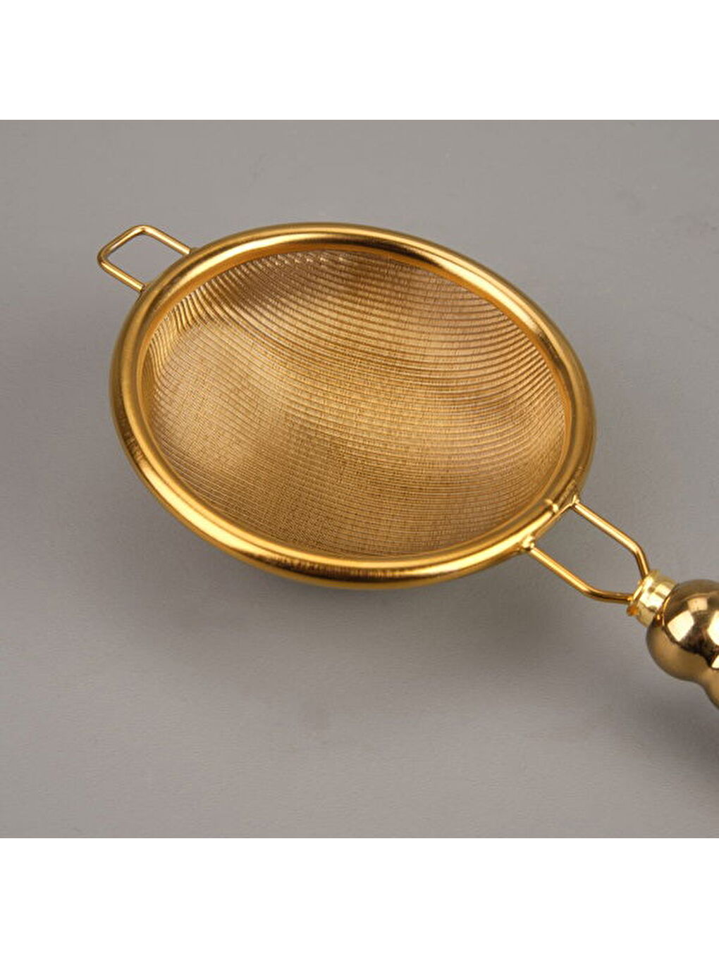 Sarı Çelik Çay Süzgeci - Gold-2