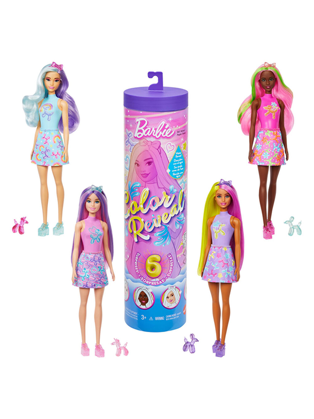 Barbie Color Reveal Balondan Hayvan Figürleri Serisi  JFV58-JGB07-1