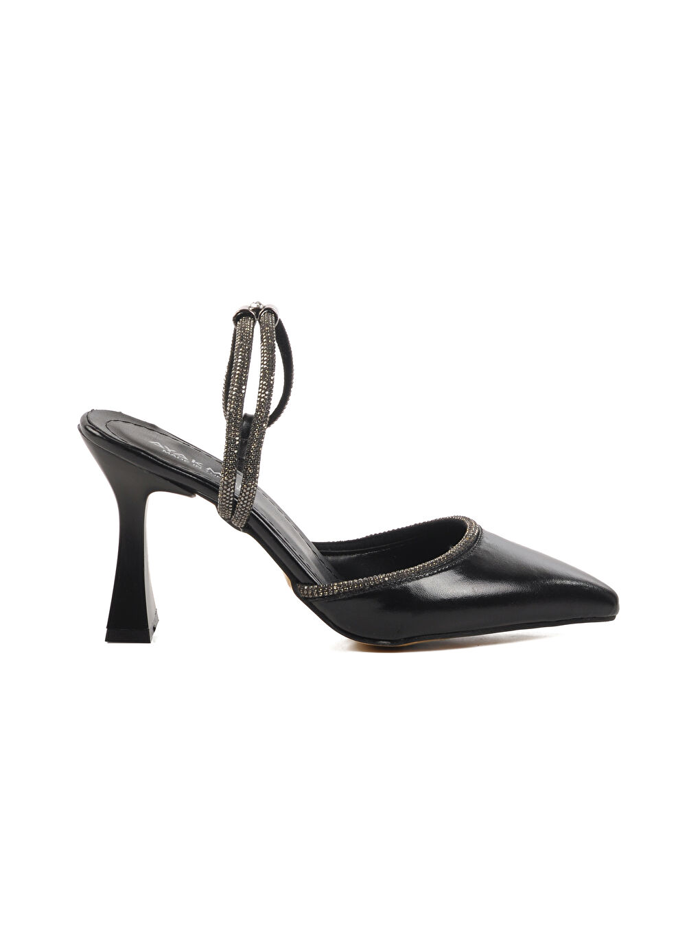 Siyah İnce Topuklu Kadın Abiye Ayakkabı 417603 Z