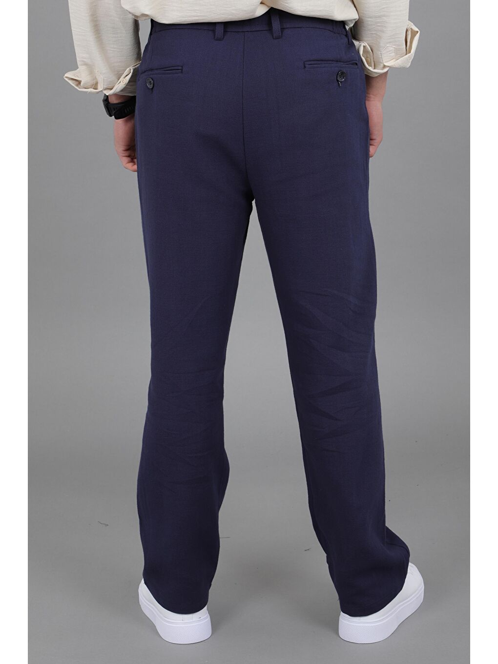 Lacivert Örme Baggy Jogger Pantolon ÖSR 3055_0444-4