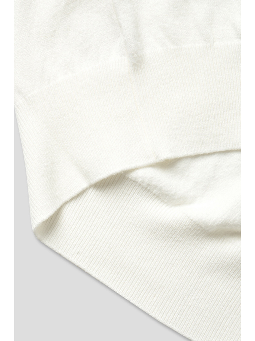 Beyaz Erkek Tam Balıkçı Slim Fit Triko Kazak-1