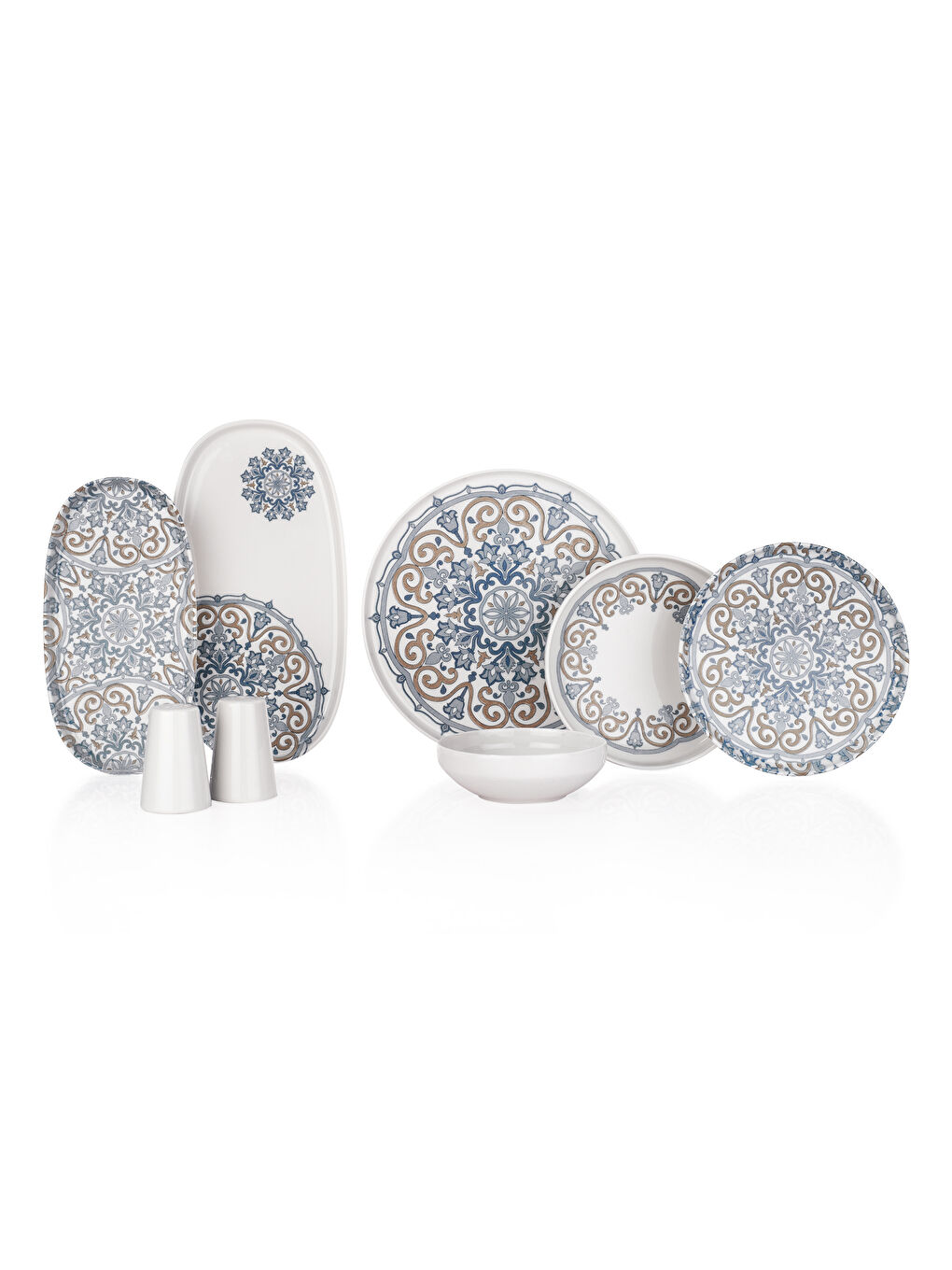 Lilya Yemek Takımı 55 Parça-Mavi-3