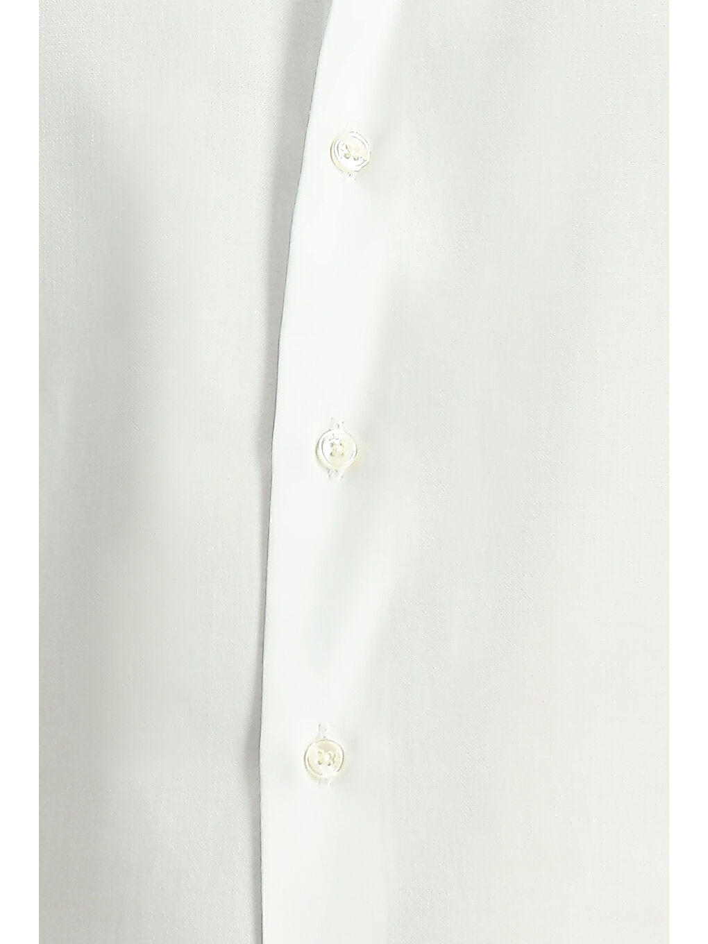 Beyaz Uzun Kol Slim Fit Dar Kesim Pamuk Oxford %100 Pamuk Gömlek-4