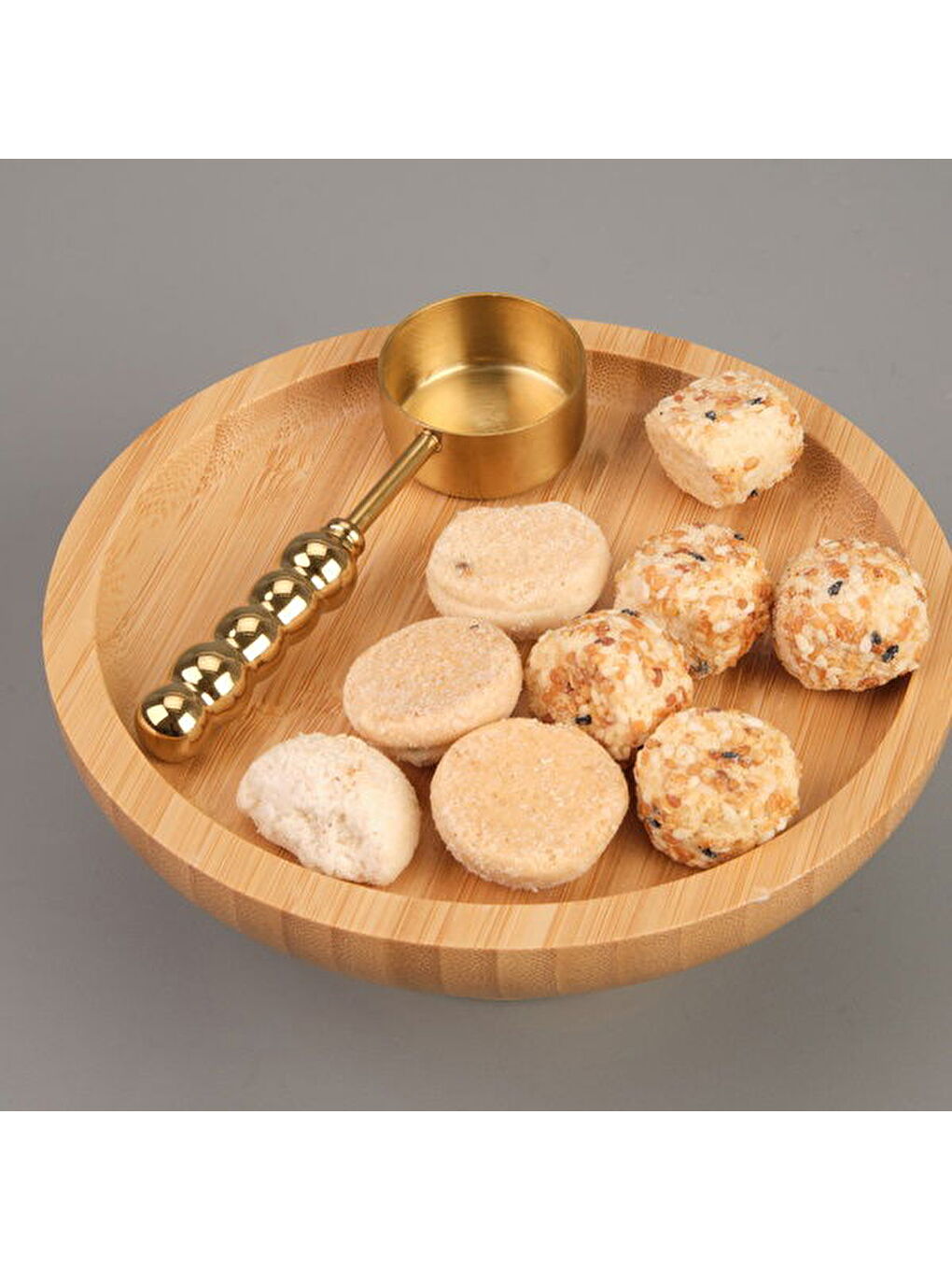 Sarı Paslanmaz Çelik Ölçü Kaşığı - Gold - 15 ml-1