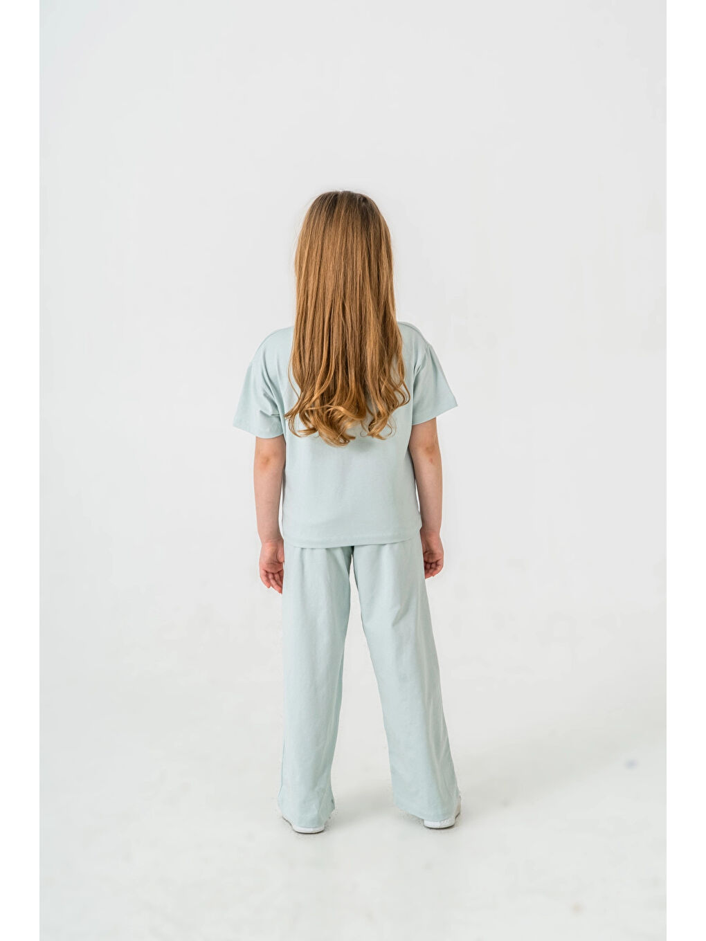 Turkuaz Cherries Baskılı Kız Çocuk Takım 035-4