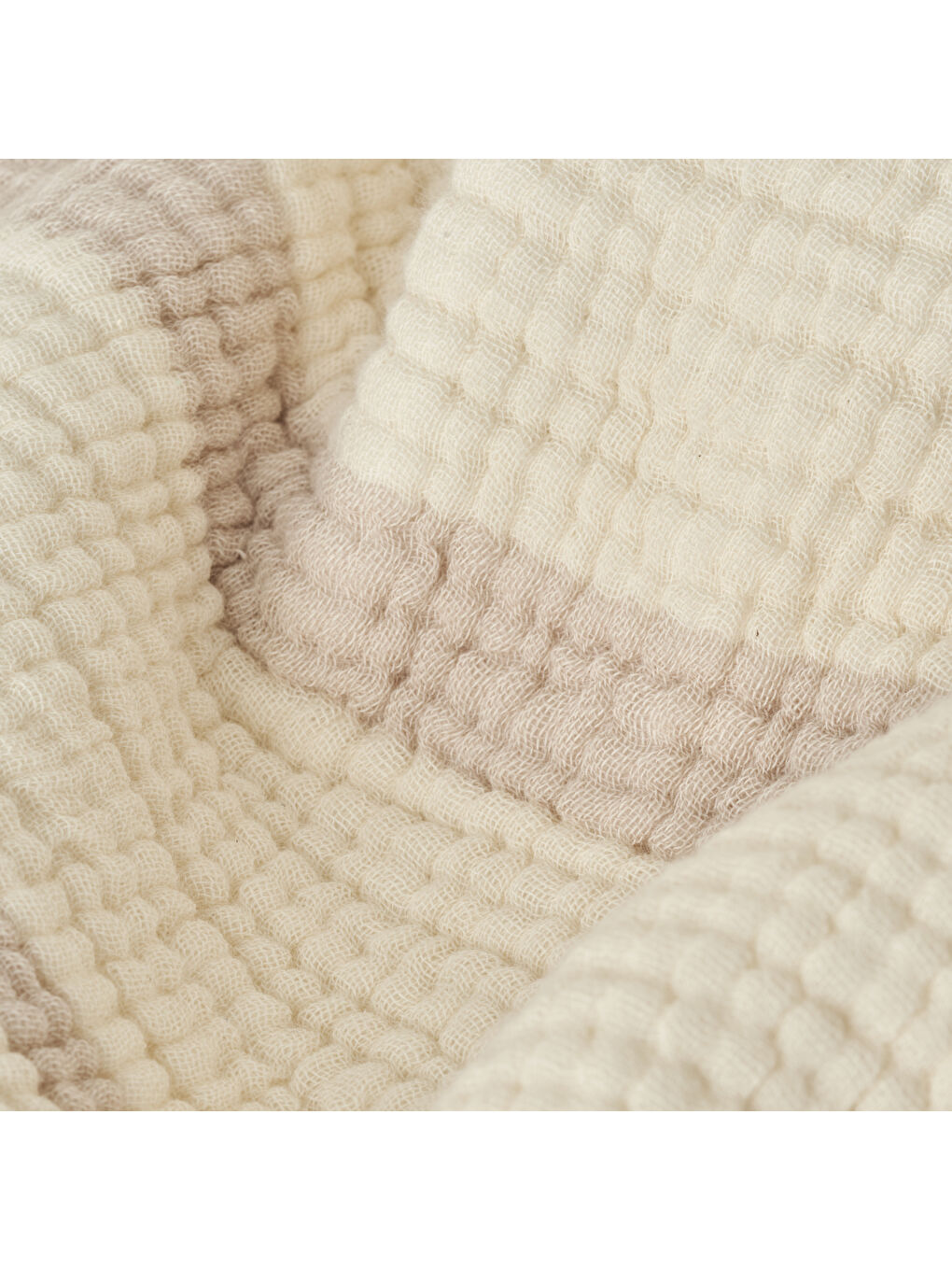 Ekru %100 Pamuk Bahama Müslin Dolgulu Çok Amaçlı Çift Kişilik Yatak Örtüsü Seti Krem (230x250 cm)-4