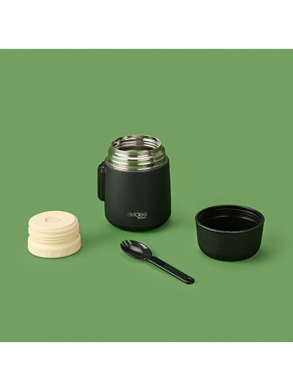 Kitchen Yemek Termosu - Siyah - 500 ml-4