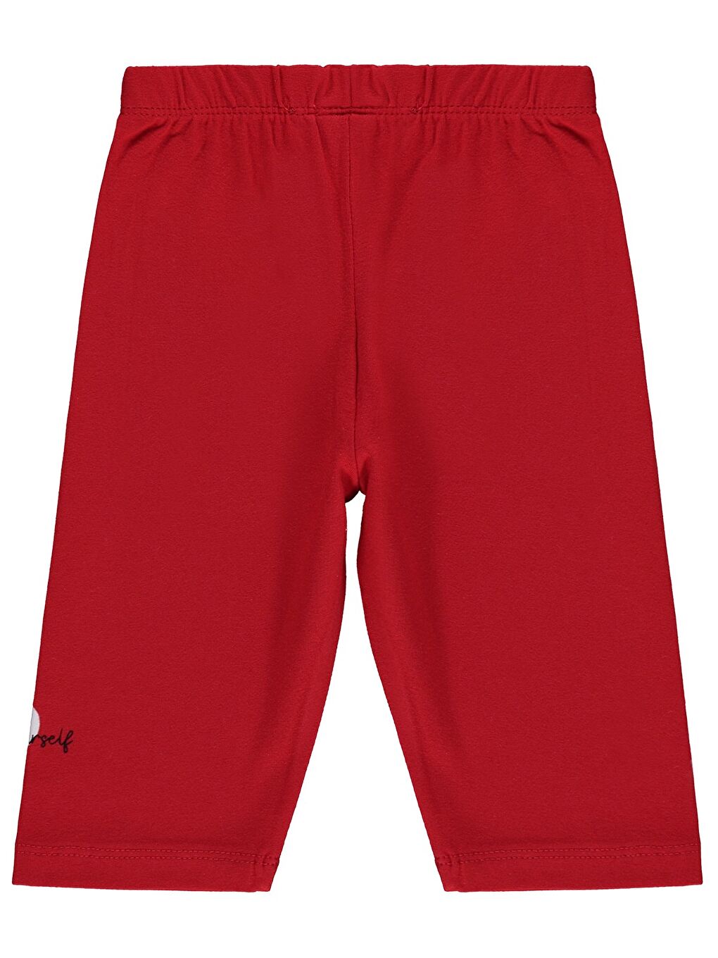 Girls Be Happy Baskılı 2-5 Yaş Tayt - Kırmızı-1