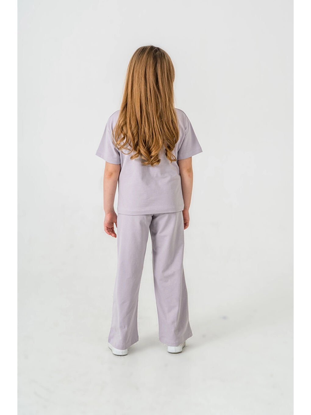 Lila Pretty Girl Baskılı Kız Çocuk Takım 033-3