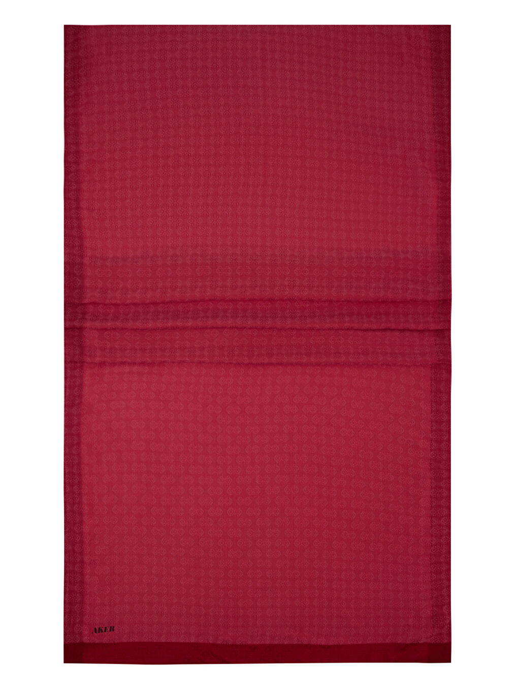 Kırmızı 75X190 Cm Monogram Jakar Şal