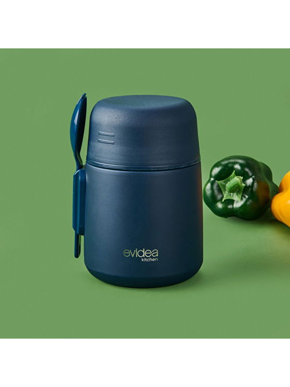 Kitchen Yemek Termosu - Lacivert - 500 ml-5