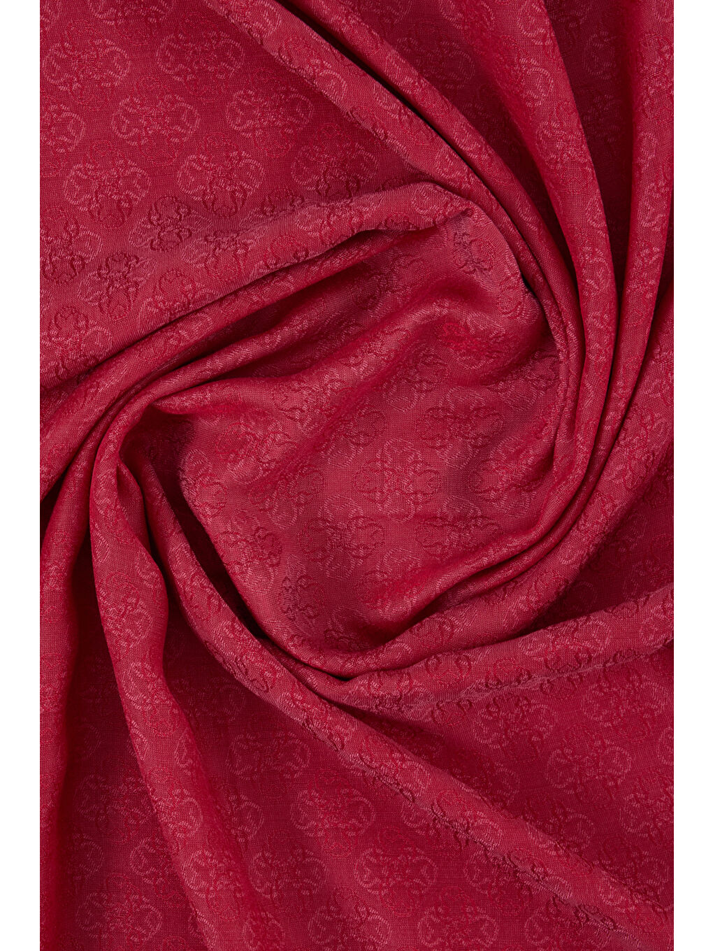 Kırmızı 75X190 Cm Monogram Jakar Şal-1