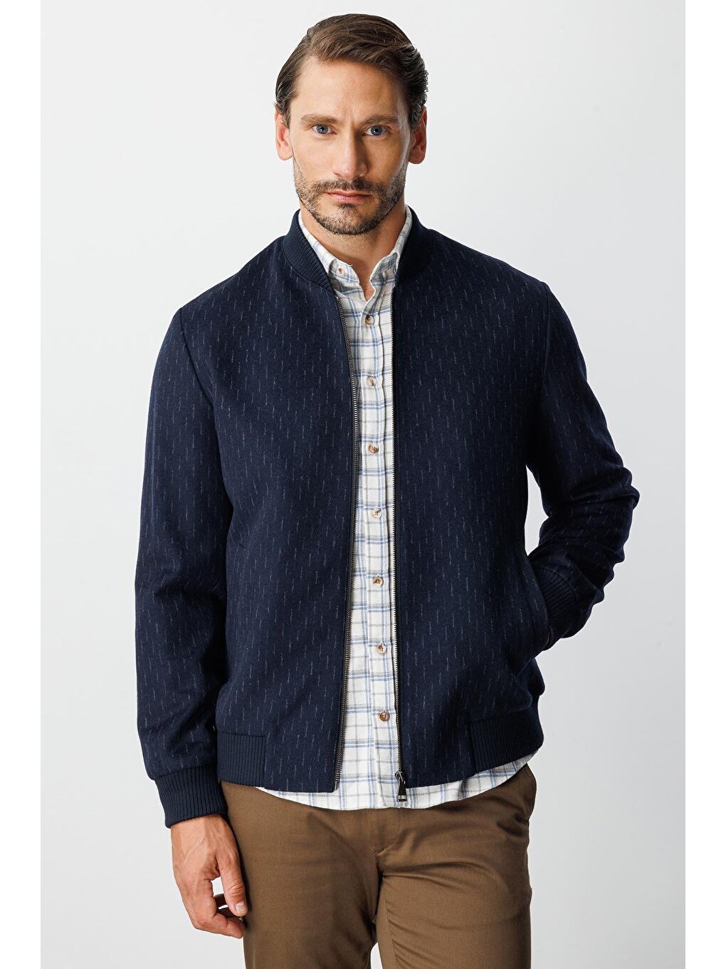 Lacivert Erkek Lacİvert Standart Std Mont-5