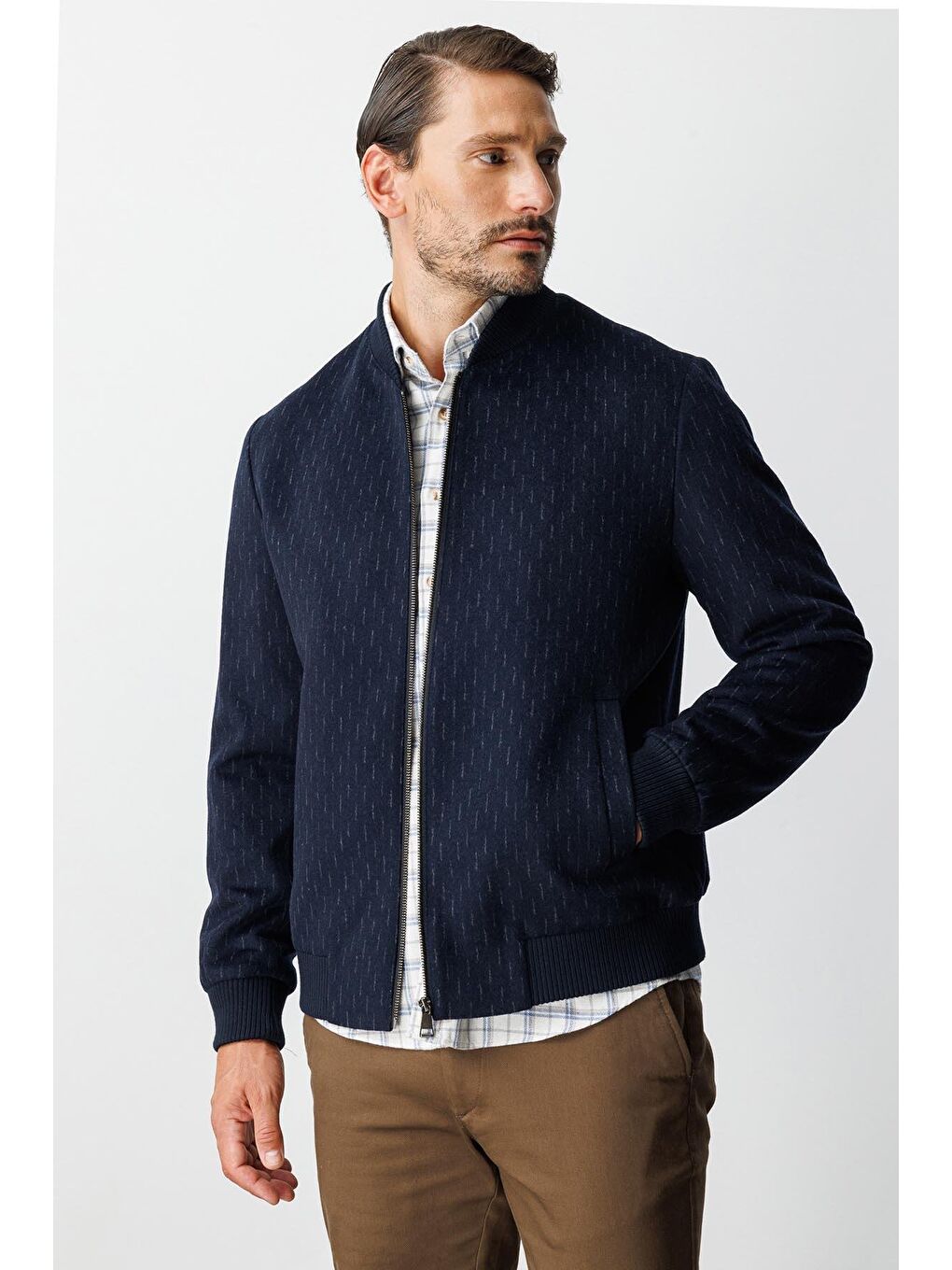 Lacivert Erkek Lacİvert Standart Std Mont-6