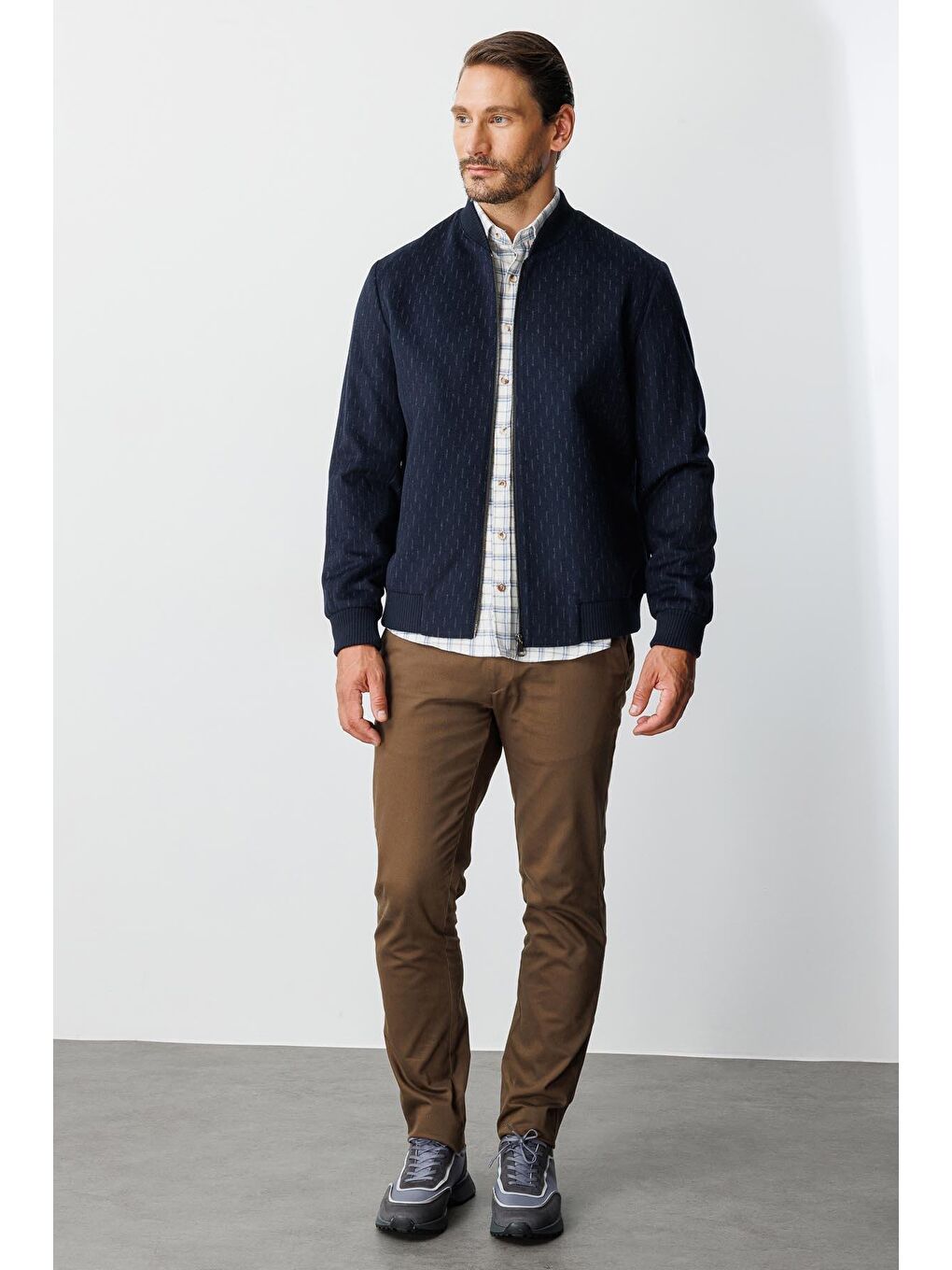 Lacivert Erkek Lacİvert Standart Std Mont-7