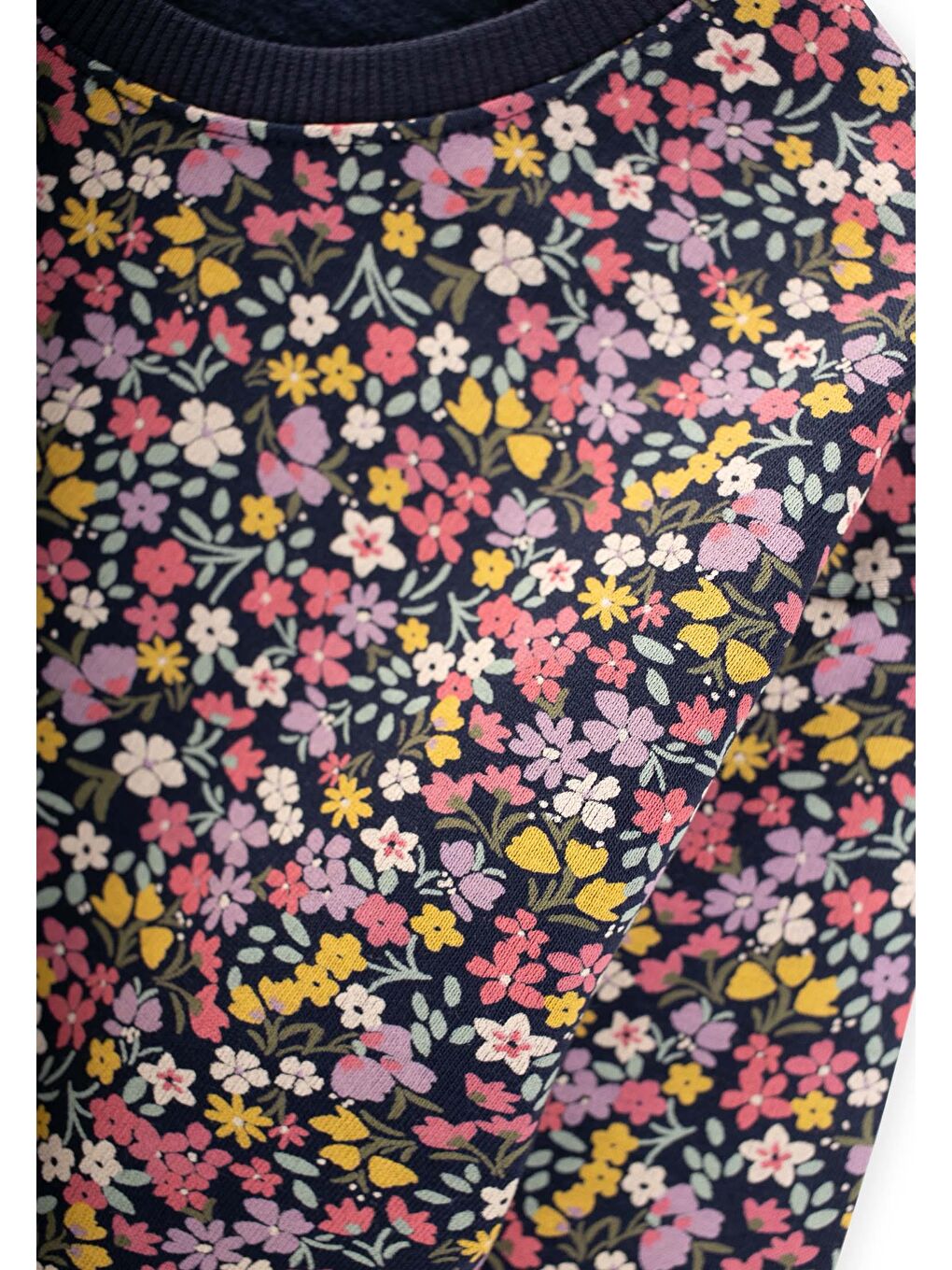 Desenli Sweatshirt Takım 4-12 Yaş Lacivert-2