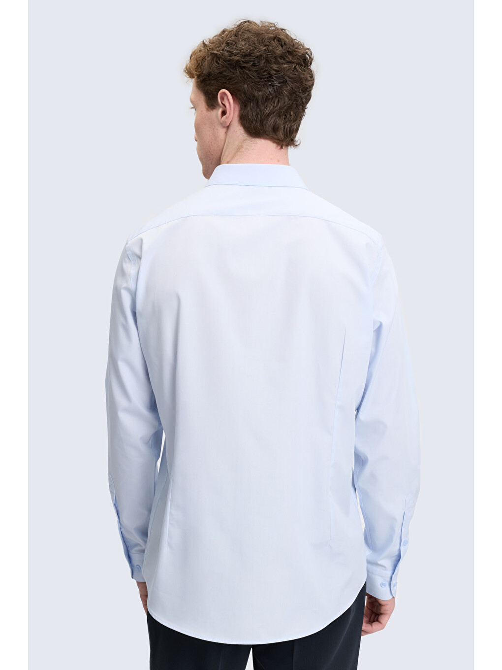 Mavi Slim Fit Slim Yaka Pamuklu Uzun Kollu Gömlek-1