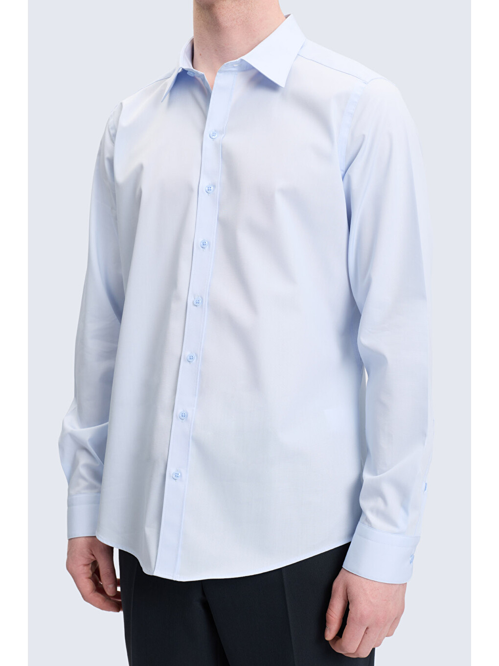 Mavi Slim Fit Slim Yaka Pamuklu Uzun Kollu Gömlek-2