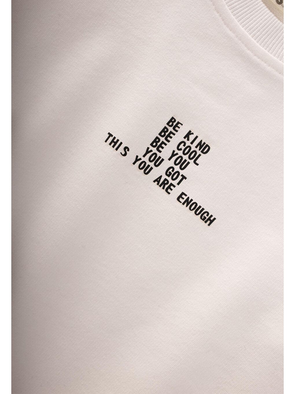 Basic Baskılı Eşofman Takım 2-7 Yaş Kırık Beyaz-2