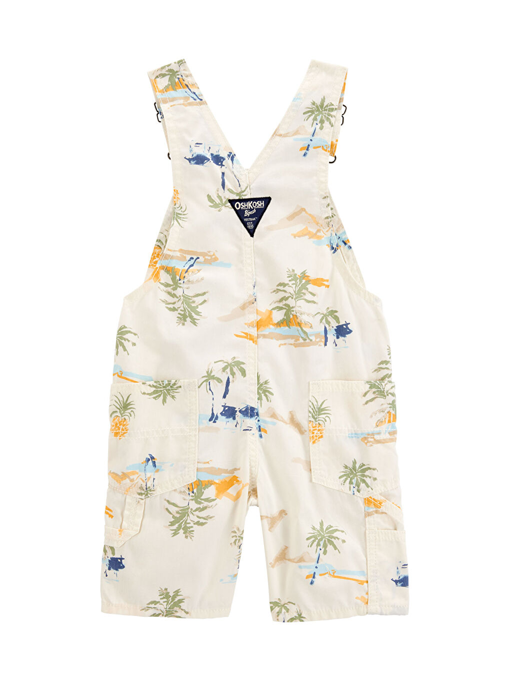 Bej Erkek Bebek Salopet Şort-1