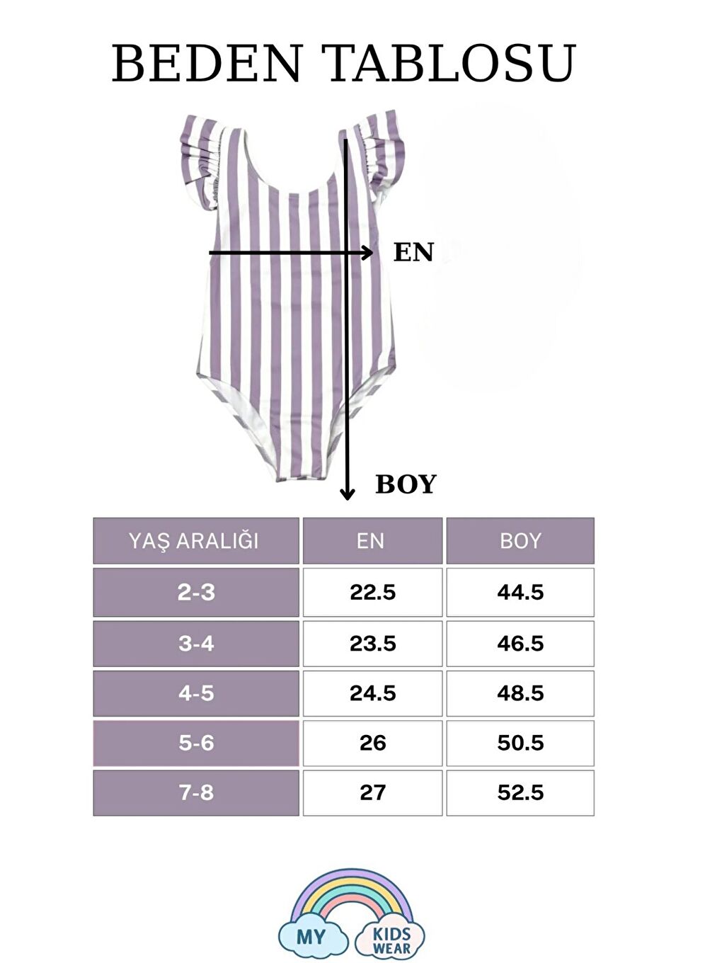 Lila Kız Çocuk Fırfır Detaylı Tasarım Çapraz Askılı Mayo 12733-1