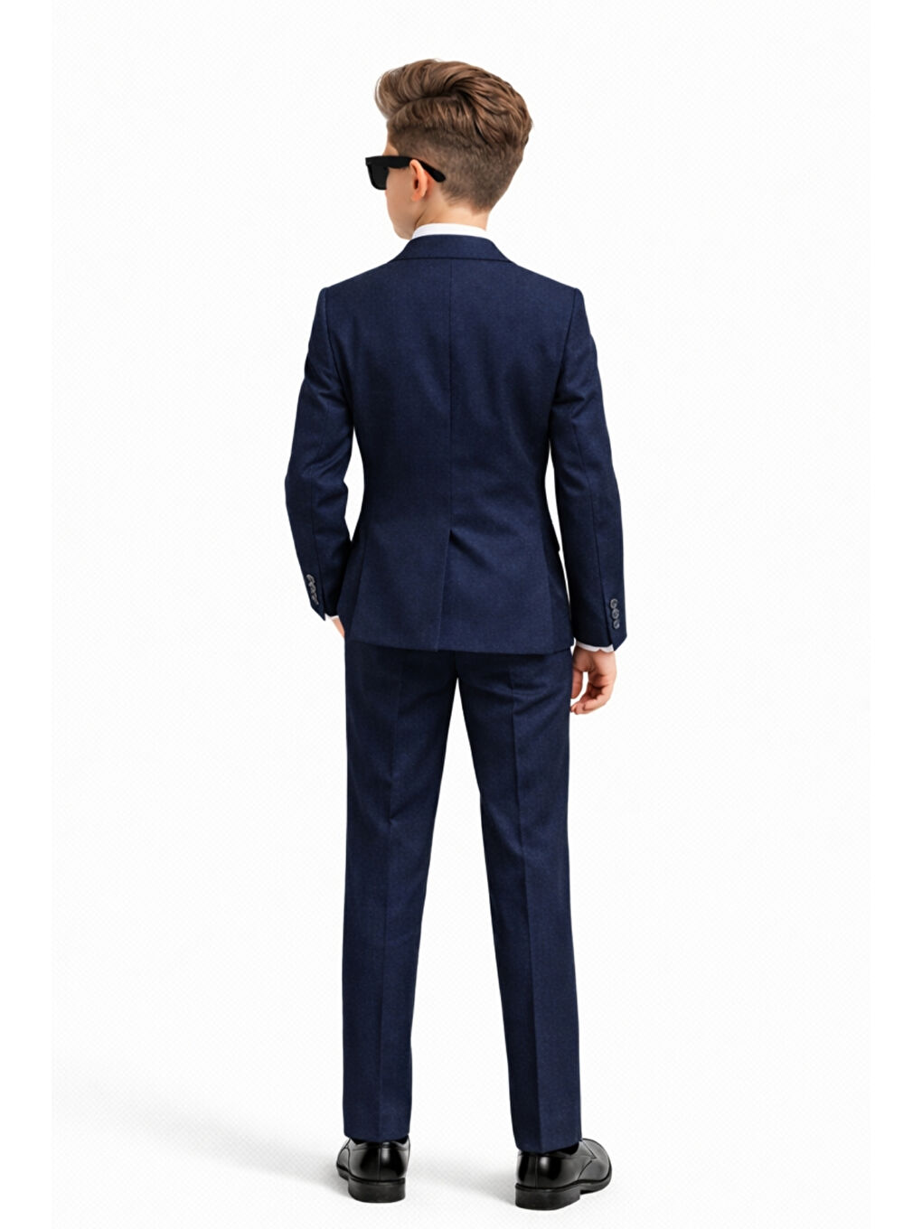 Lacivert Erkek Çocuk Slim Fit Premium Damatlık Smokin Takım Elbise Ak4000-5