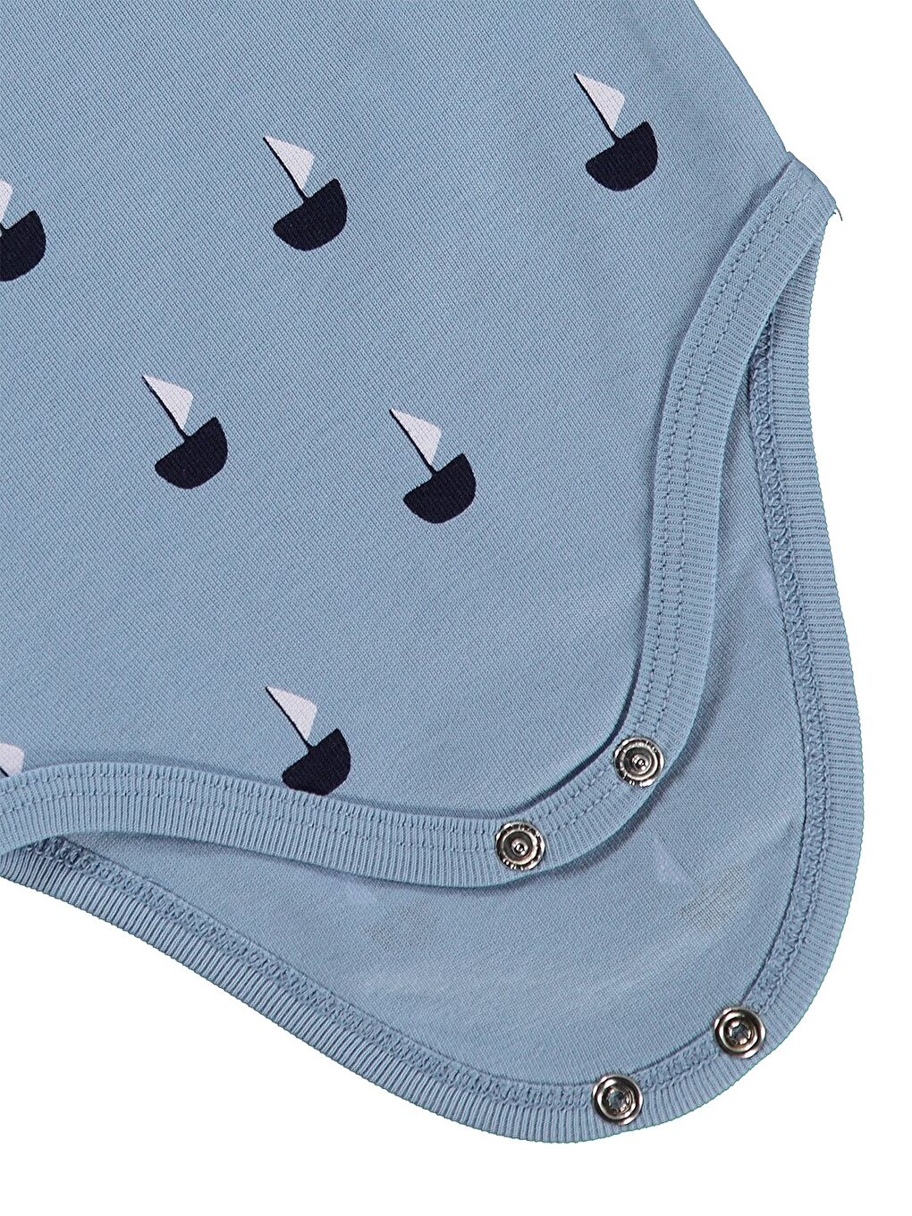 Baby Yelken Empirmeli 5 Li 1-36 Ay Çıtçıtlı Badi - Mavi-5