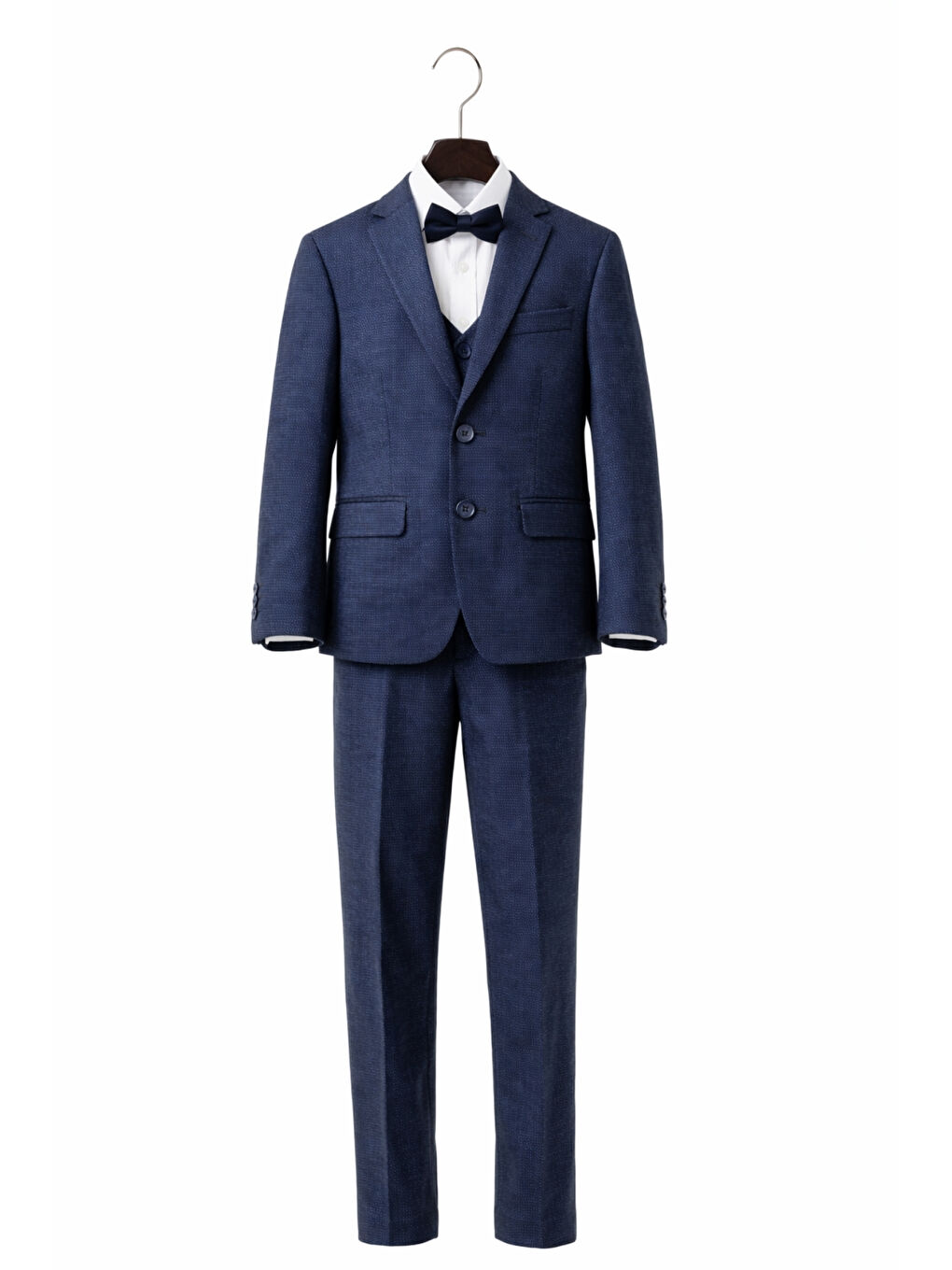 Lacivert Erkek Çocuk Slim Fit Premium Damatlık Smokin Takım Elbise Ak4000-6