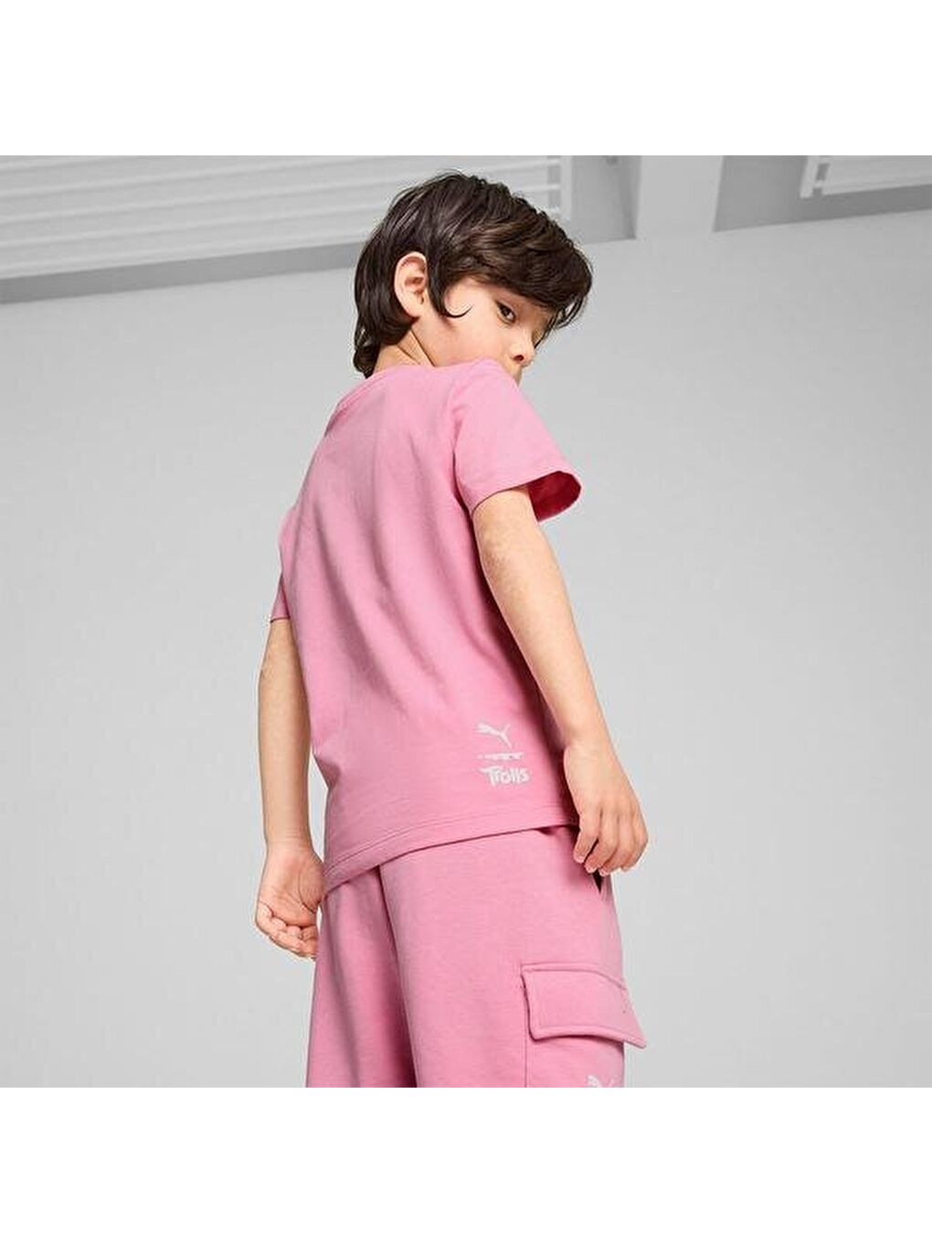 Puma X Trolls Erkek Çocuk Pembe Tişört-1