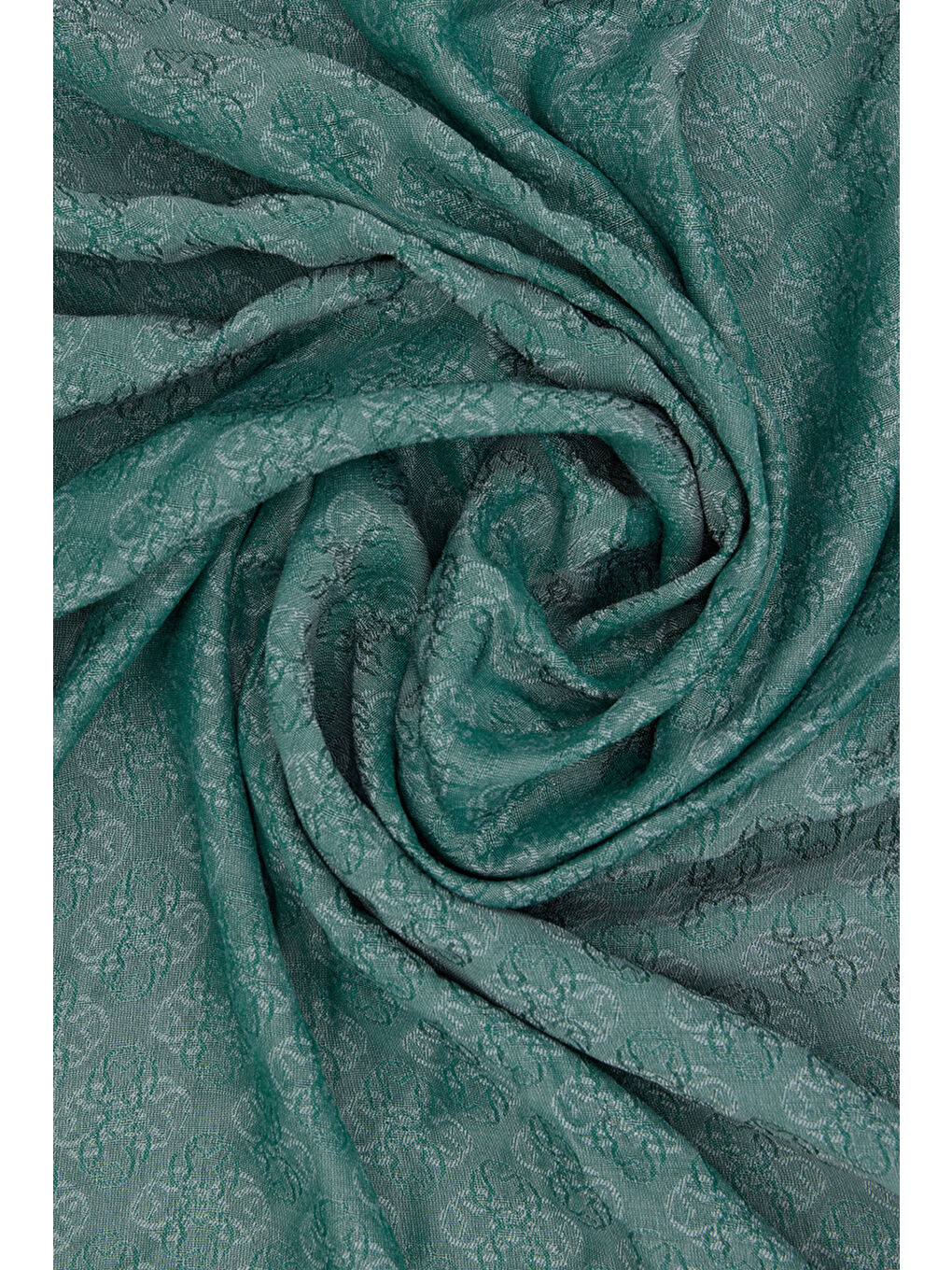 Yeşil Monogram Jakar Eşarp-1