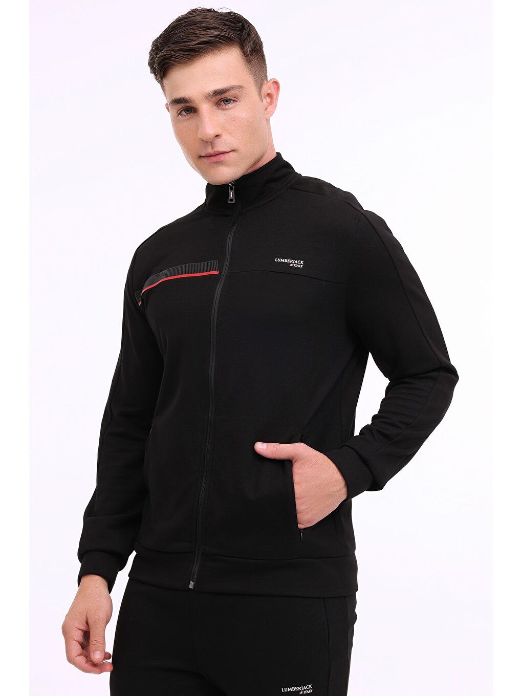 ML RENATO 18ITL1013 4PR Siyah Erkek Eşofman Üstü-4