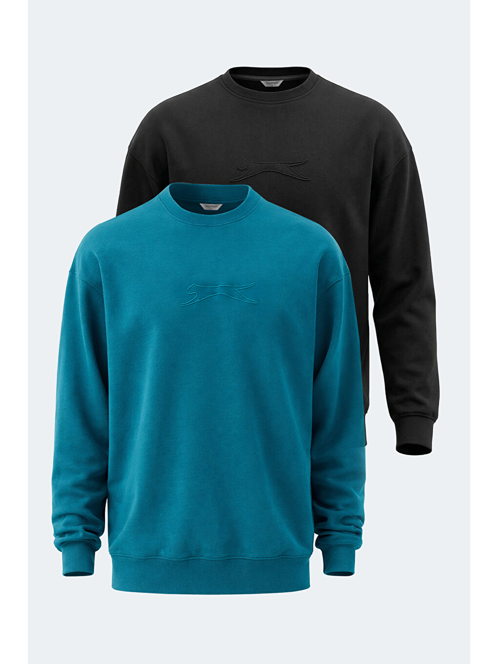 Karışık VADIK 2li set Erkek Oversıze Sweatshırt