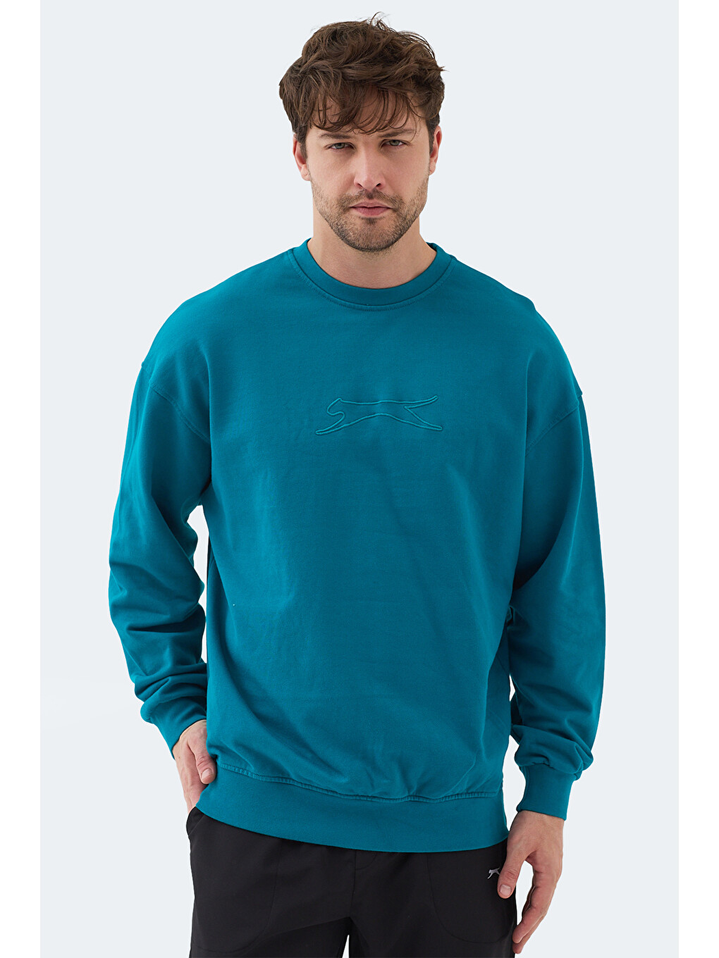 Karışık VADIK 2li set Erkek Oversıze Sweatshırt-1