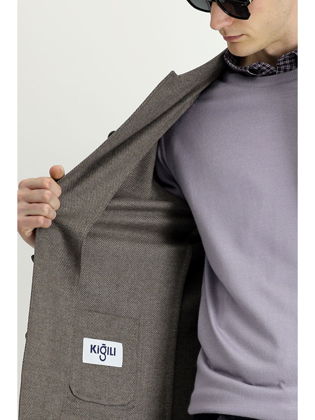 Kahverengi 6 Drop Regular Fit Standart Kesim Spor Yünlü Ceket / Mont-6