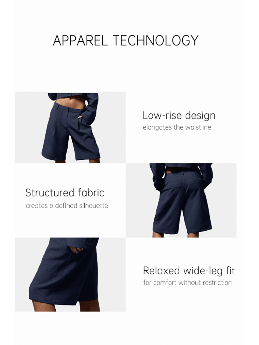 Siyah Pileli Kadın Bermuda Şort-5