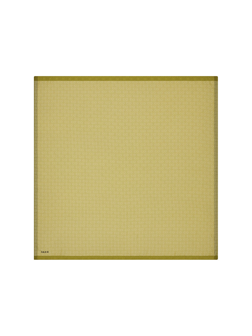 Sarı Monogram Jakar Eşarp