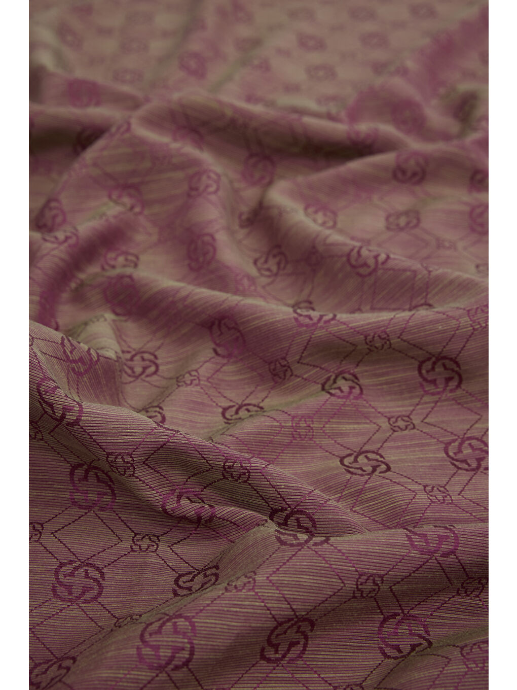 Kahverengi Kiremit İpek Pamuk Jakar Etol-1