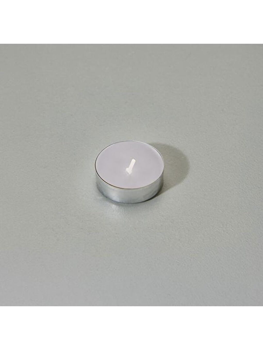 25'li Tealight Mum - Gri - 3,8 cm-5