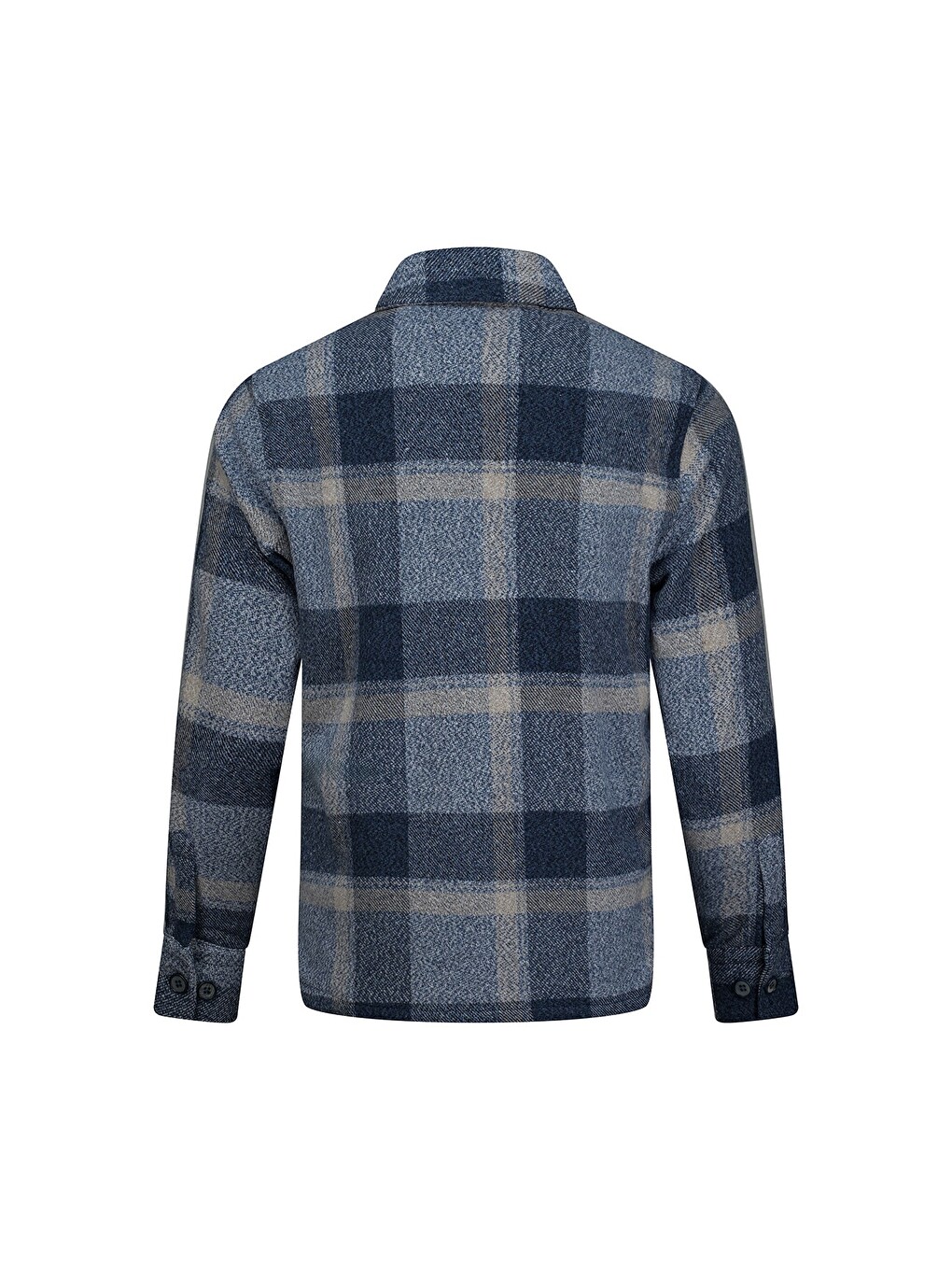 Mavi Regular Fit Shacket Uzun Kollu Pamuklu Kareli Gömlek-2