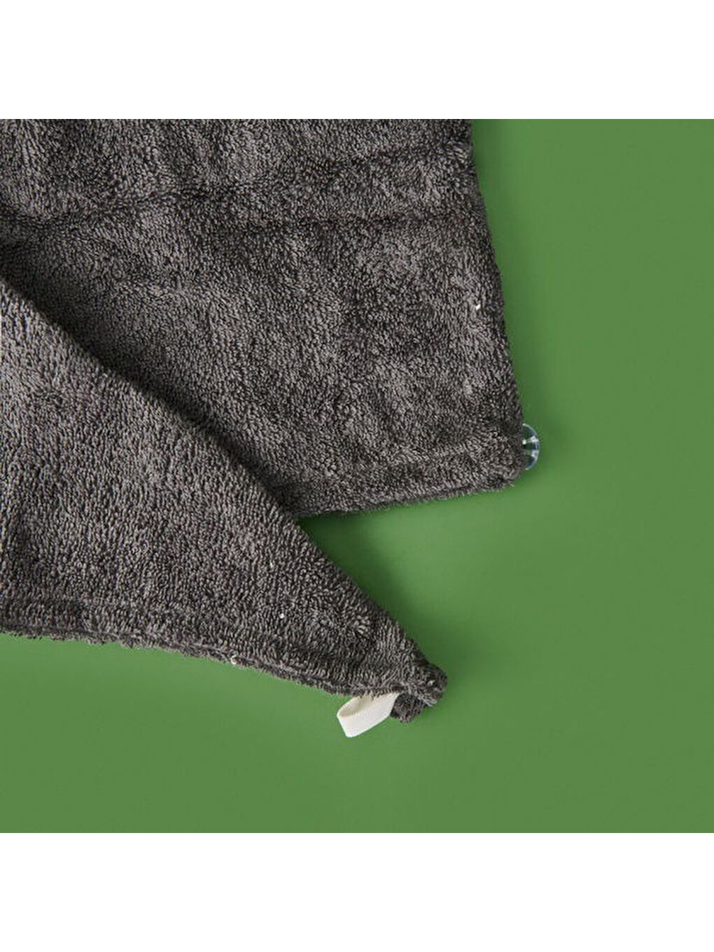 Evidea Soft Mikrofiber Saç Havlusu - Antrasit - 57x27 cm - 3
