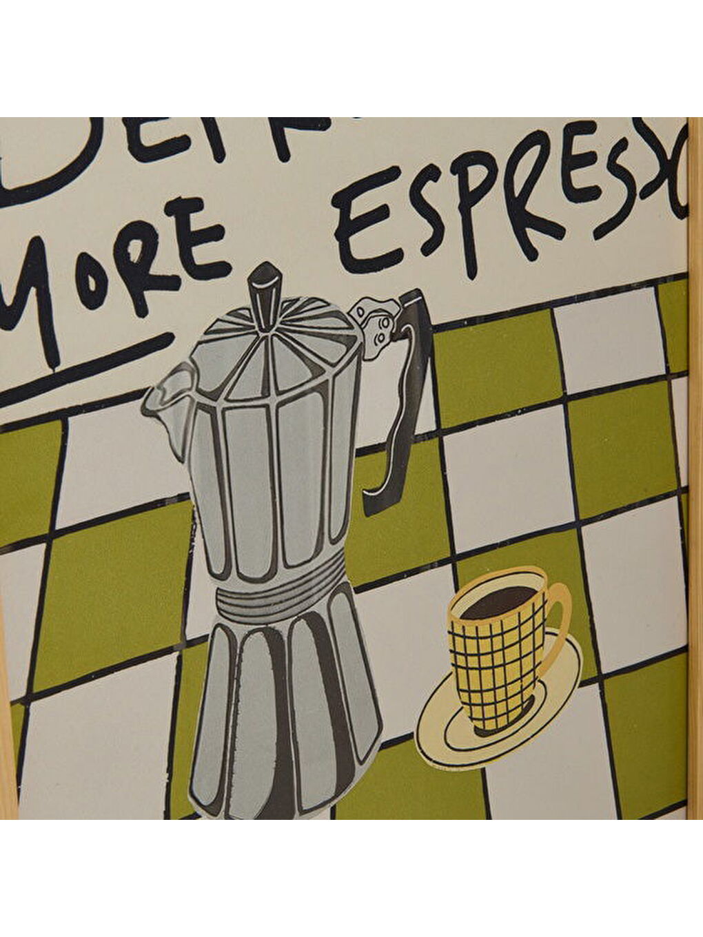 Karışık Deco Less Depresso More Espresso Duvar Panosu - Renkli - 30x40 cm-3