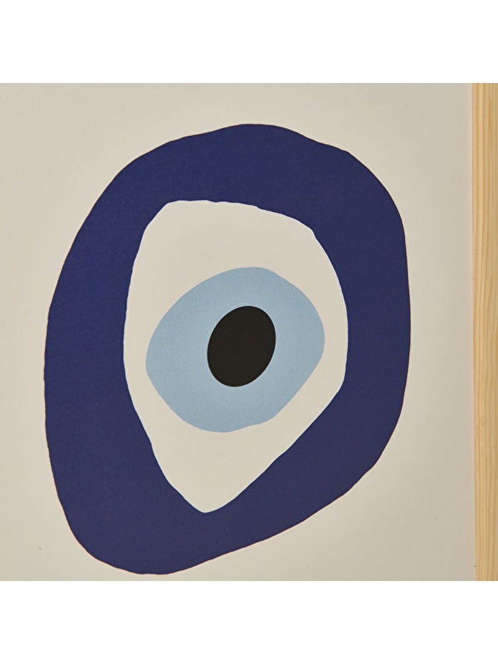 Deco Good Vibes Only Duvar Panosu - Mavi / Beyaz - 30x40 cm-3