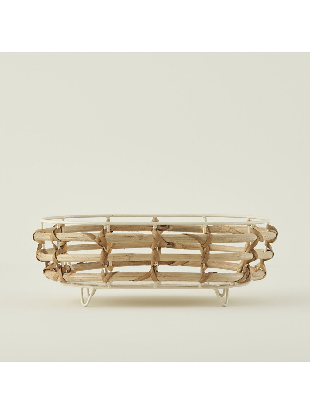 Bej Dawn Oval Sepet Naturel (33x23x11 cm)