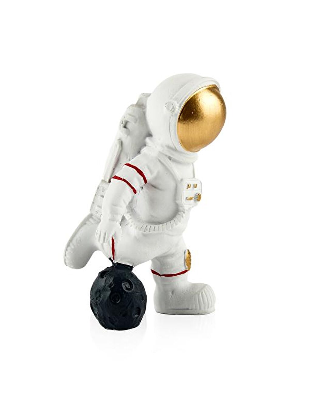 Deco Mini Oyuncu Astronot Dekoratif Obje - Beyaz - 14x10x8 cm-1