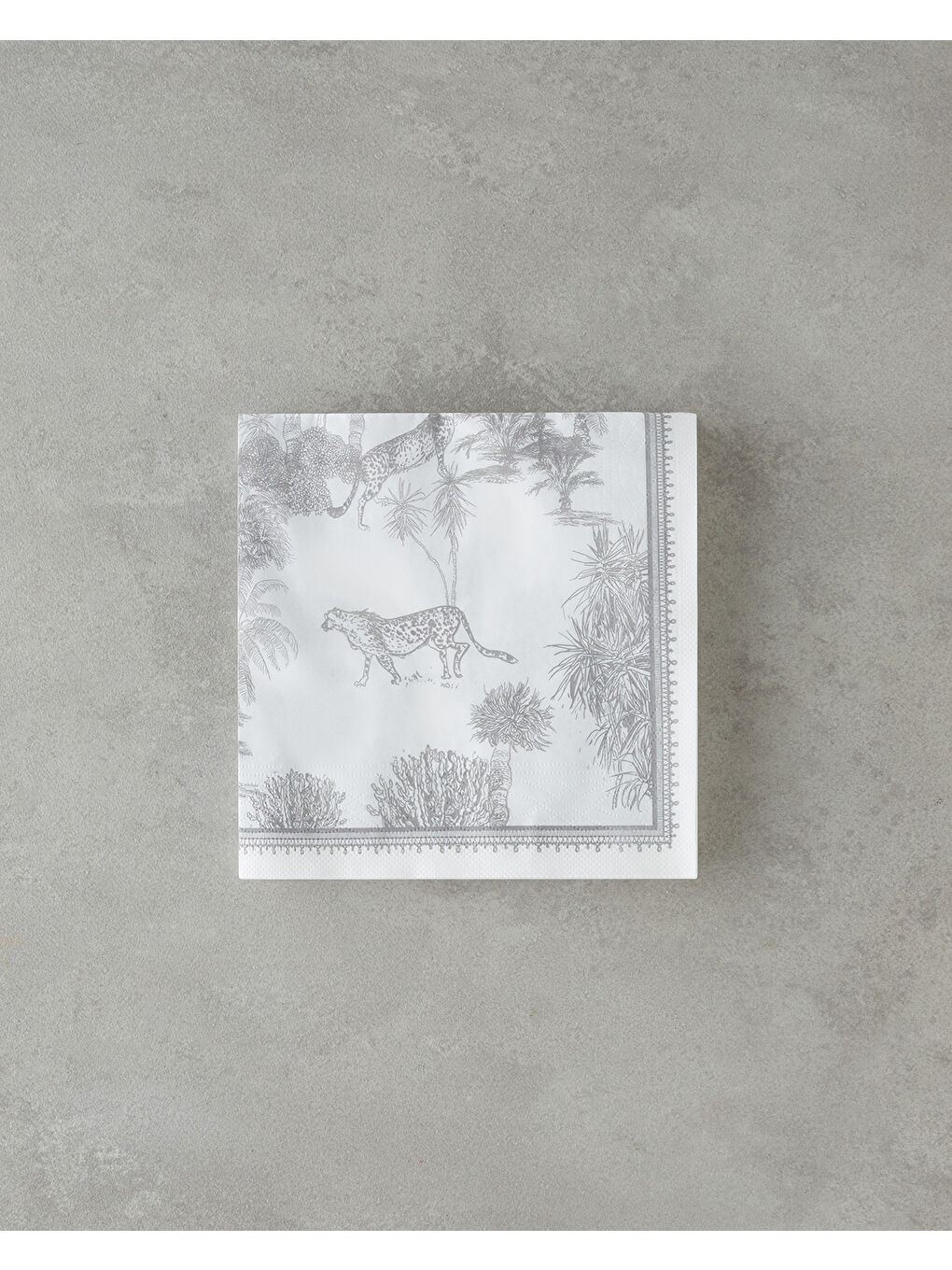 Wildica 20'li Kağıt Peçete 33x33 cm Gri-Beyaz