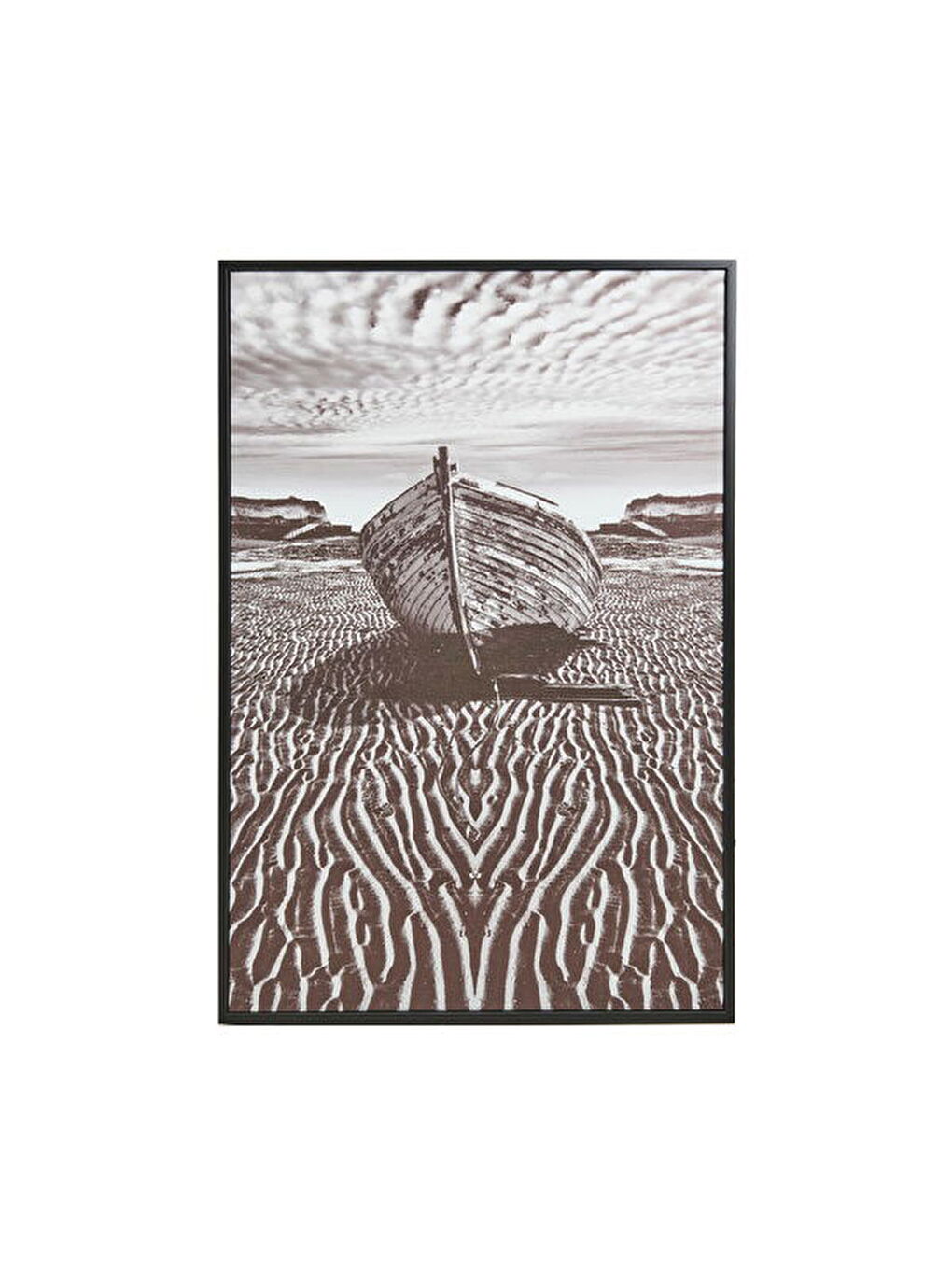 Deco Barcola Tablo - Siyah - 90x60 cm-1